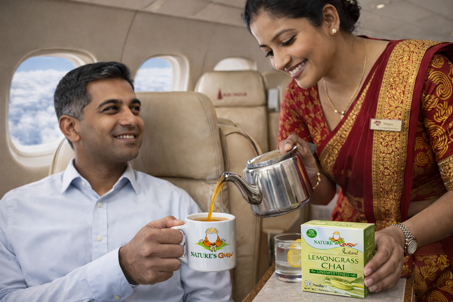 Nature's Guru Lemongrass Chai Unsweetened - 10 CT Box