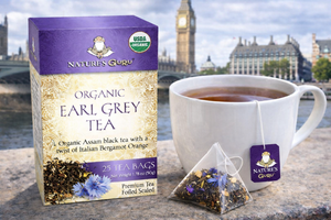 Earl Grey I Organic Black Tea Bags I Nature's Guru I Whole Leaf Tea