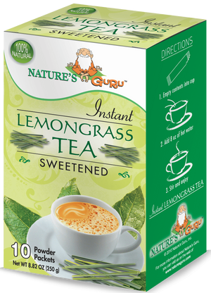 Nature's Guru Lemongrass Chai Sweetened - 10 CT Box